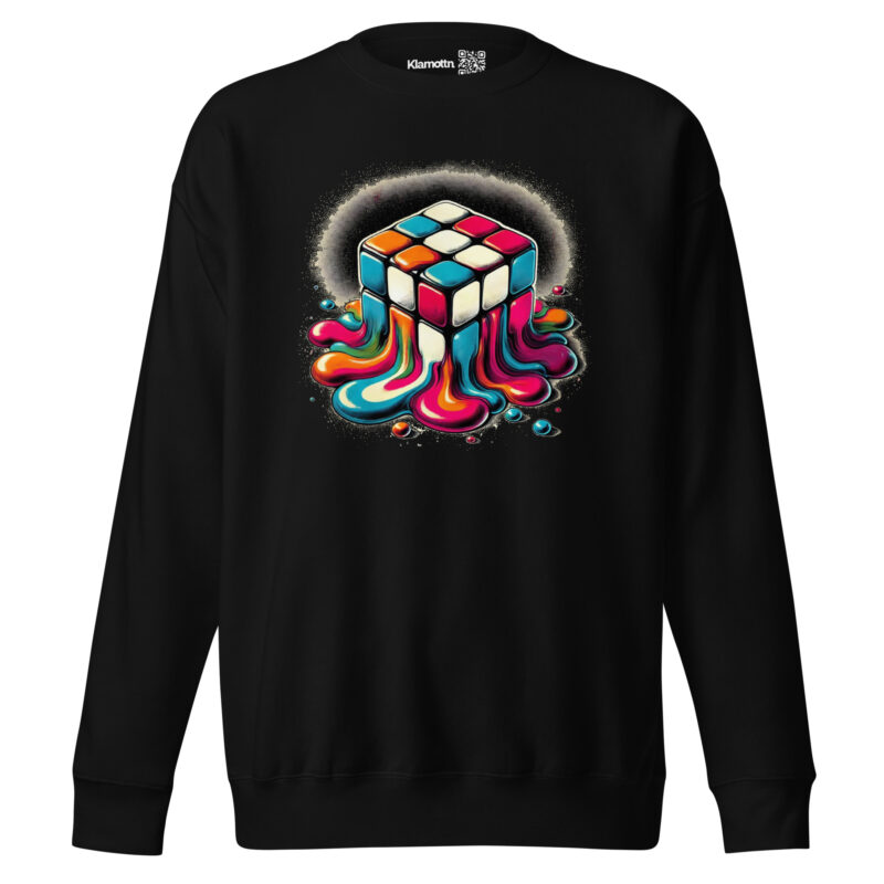 Schmelzender vintage Zauberwürfel Unisex-Sweatshirt – Sweatshirts – klamottn.de
