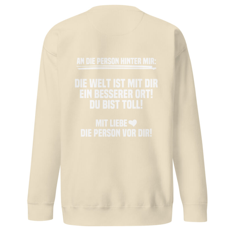 An die Person hinter mir Unisex-Sweatshirt – Sweatshirts – klamottn.de