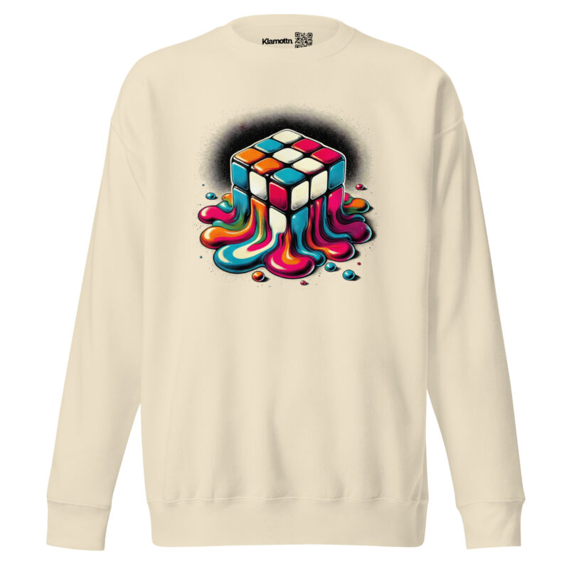 Schmelzender vintage Zauberwürfel Unisex-Sweatshirt – Sweatshirts – klamottn.de
