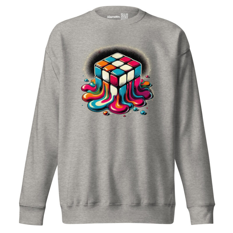 Schmelzender vintage Zauberwürfel Unisex-Sweatshirt – Sweatshirts – klamottn.de