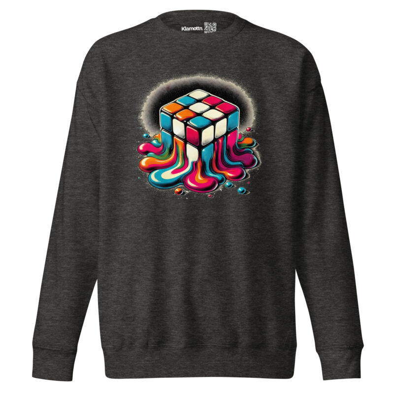 Schmelzender vintage Zauberwürfel Unisex-Sweatshirt – Sweatshirts – klamottn.de