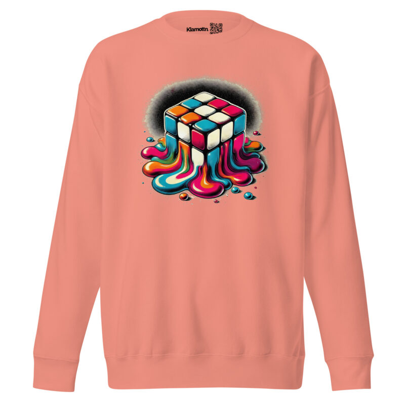 Schmelzender vintage Zauberwürfel Unisex-Sweatshirt – Sweatshirts – klamottn.de