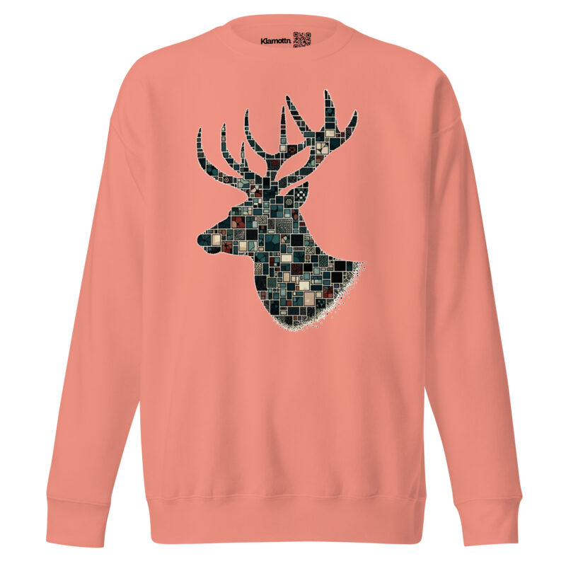 Mosaik-Hirsch Unisex-Sweatshirt