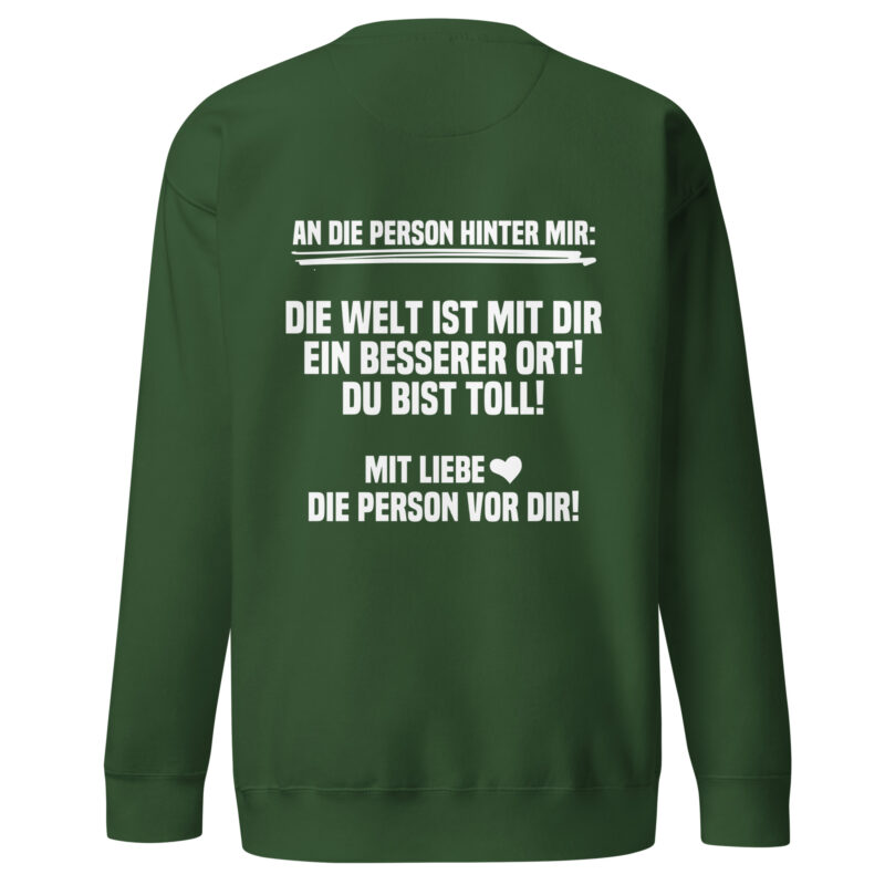 An die Person hinter mir Unisex-Sweatshirt – Sweatshirts – klamottn.de