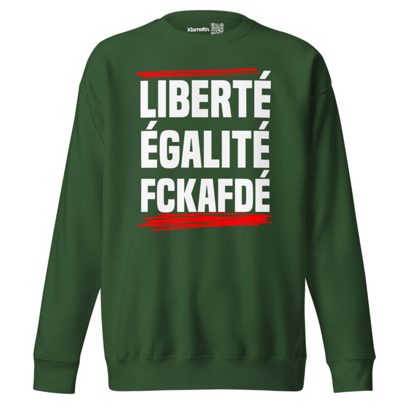 Liberté, Égalité, FckAfDé Unisex-Sweatshirt – Sweatshirts – klamottn.de