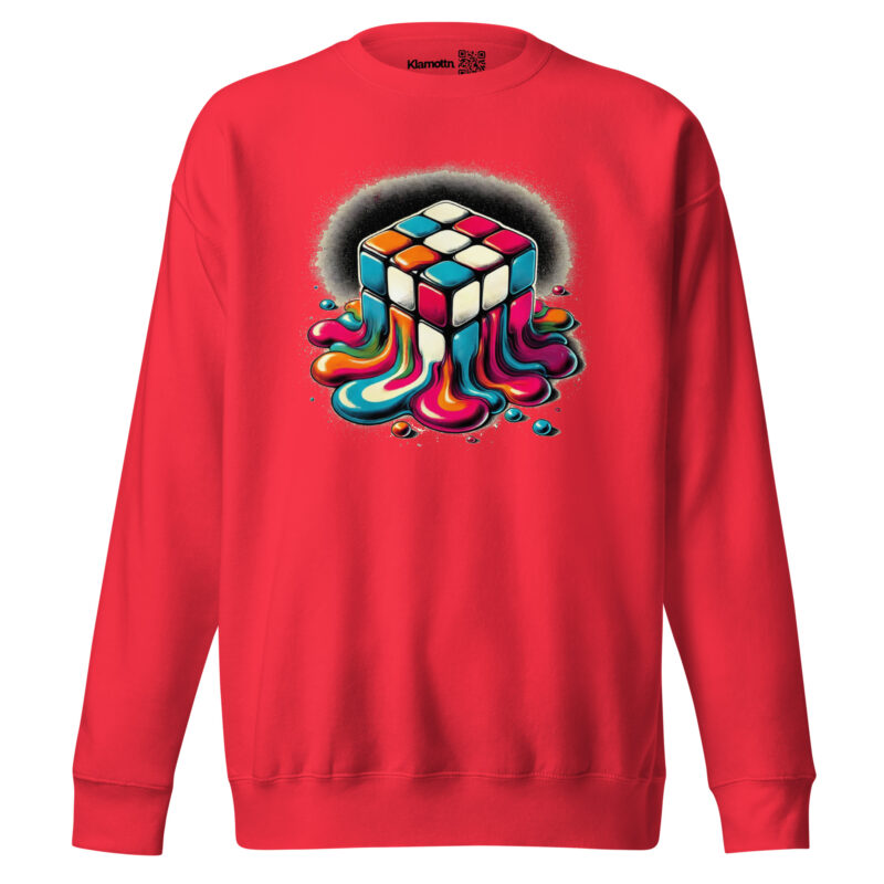 Schmelzender vintage Zauberwürfel Unisex-Sweatshirt – Sweatshirts – klamottn.de