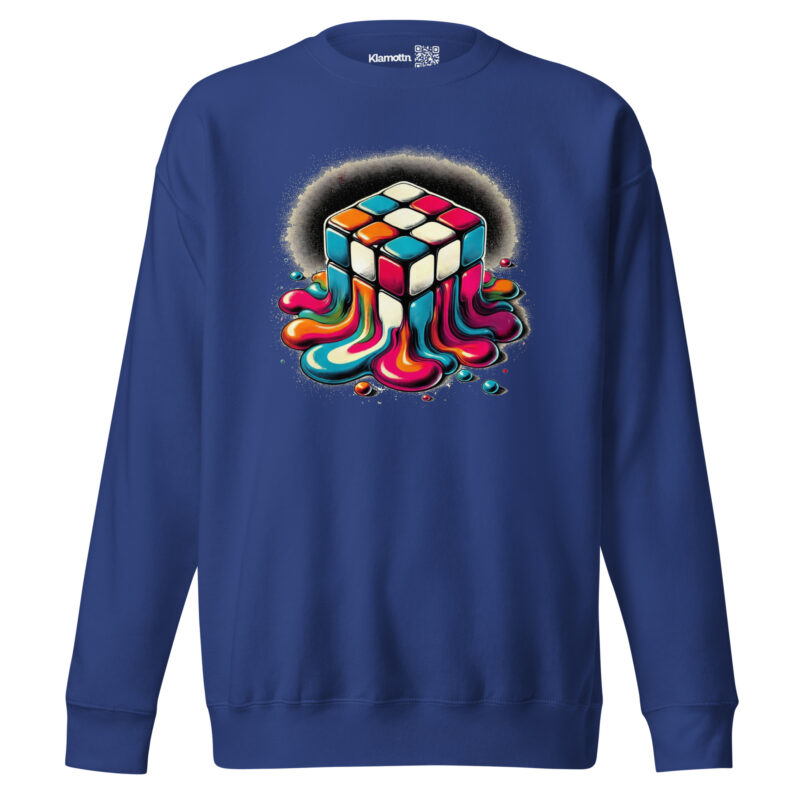 Schmelzender vintage Zauberwürfel Unisex-Sweatshirt – Sweatshirts – klamottn.de