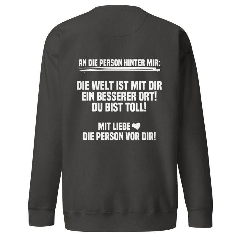 An die Person hinter mir Unisex-Sweatshirt – Sweatshirts – klamottn.de