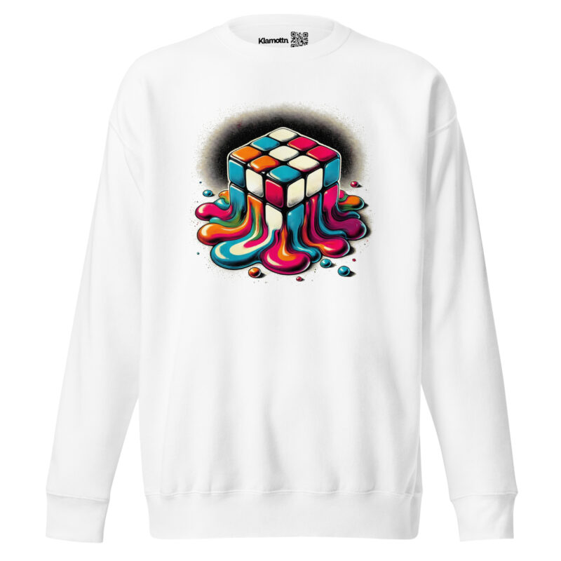 Schmelzender vintage Zauberwürfel Unisex-Sweatshirt – Sweatshirts – klamottn.de