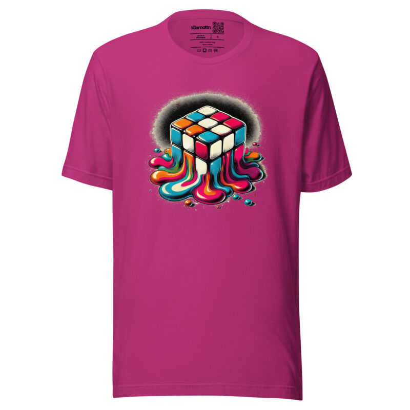Schmelzender vintage Zauberwürfel Unisex-T-Shirt