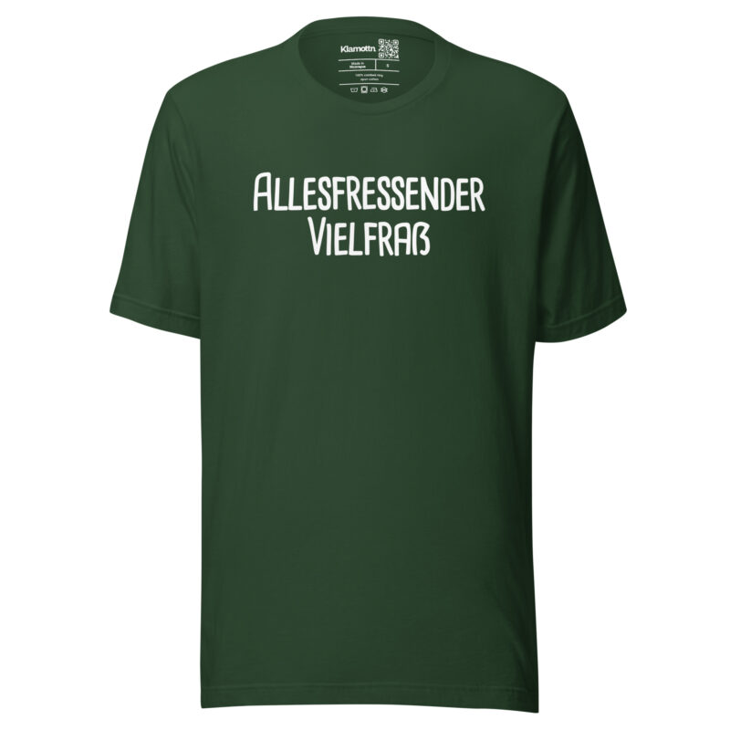 Allesfressender Vielfraß Unisex-T-Shirt