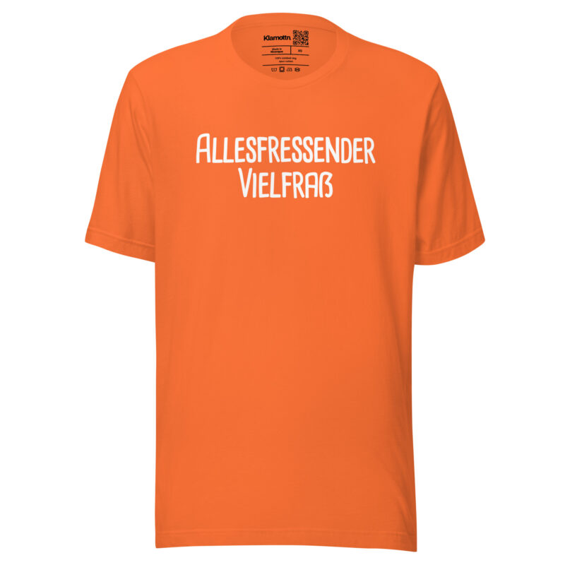 Allesfressender Vielfraß Unisex-T-Shirt