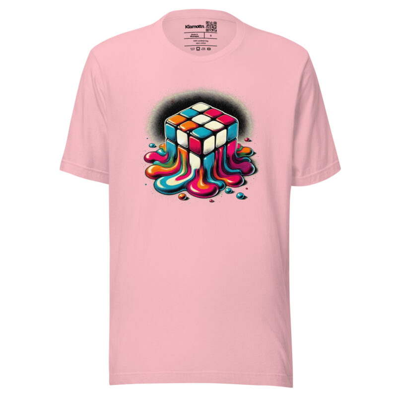 Schmelzender vintage Zauberwürfel Unisex-T-Shirt