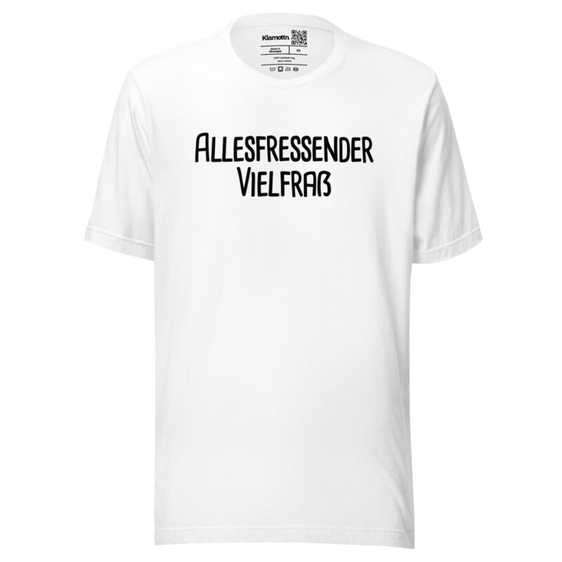 Allesfressender Vielfraß Unisex-T-Shirt