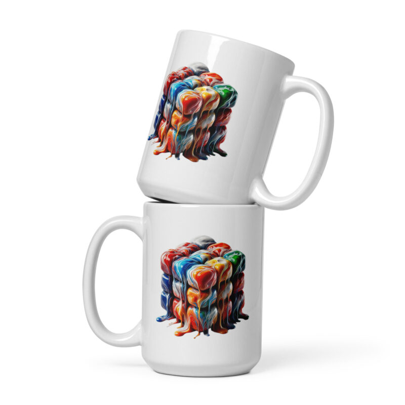Flüssiger Zauberwürfel Tasse