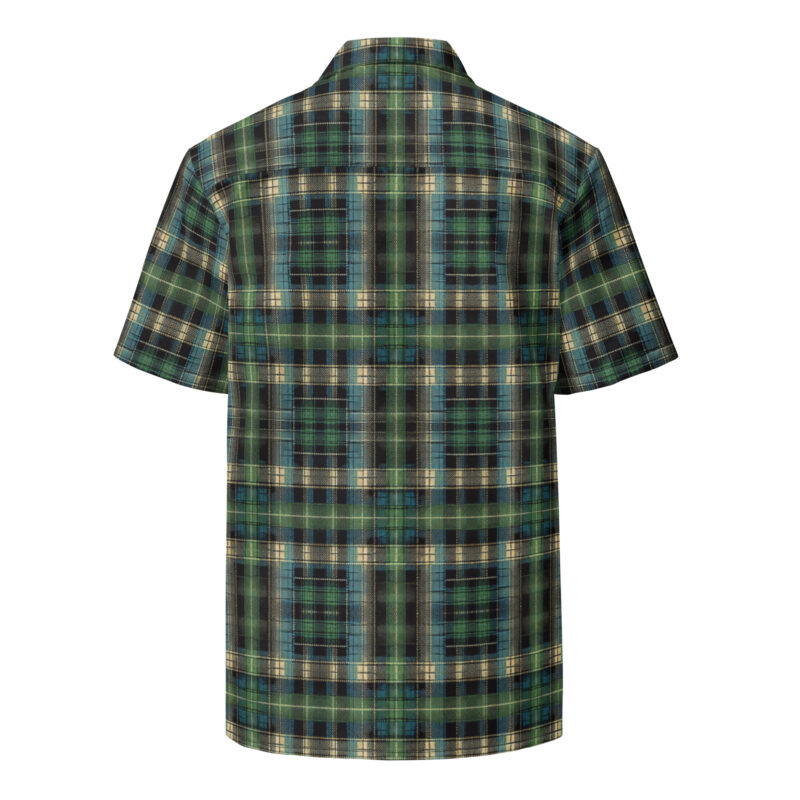Klassisches Schottenkaro in Blau und Grün Allover-Unisex-Hemd – Hemden – klamottn.de