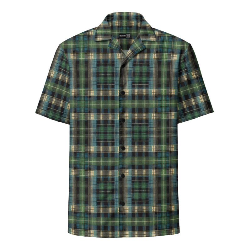 Klassisches Schottenkaro in Blau und Grün Allover-Unisex-Hemd – Hemden – klamottn.de