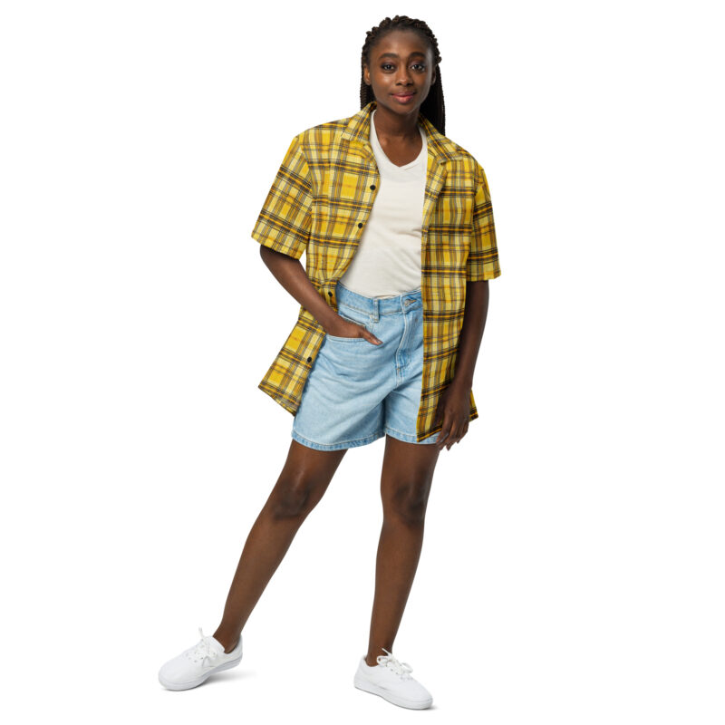 Lively tartan pattern in yellow and black all-over-unex shirt