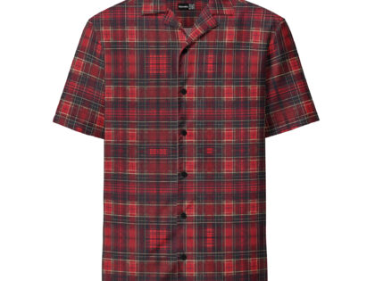Rustikales Tartan-Muster in Rot, Schwarz und Weiß Allover-Unisex-Hemd – Hemden – klamottn.de Rustikales Tartan-Muster in Rot, Schwarz und Weiß Allover-Unisex-Hemd – Hemden – klamottn.de