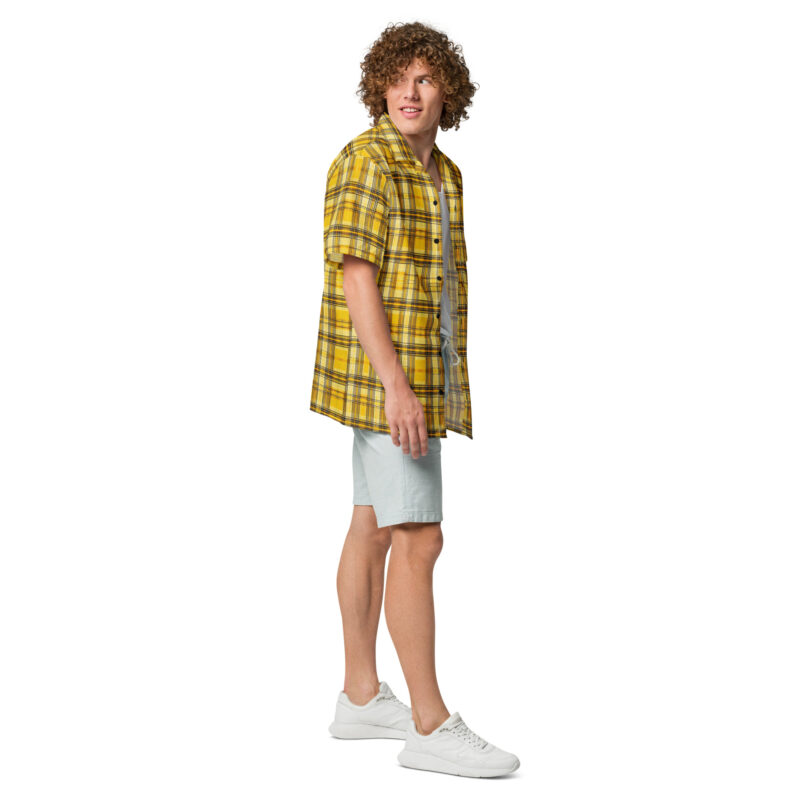 Lively tartan pattern in yellow and black all-over-unex shirt