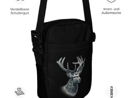 Majestätischer Hirsch im Mosaik-Stil Umhängetasche – Accessoires – klamottn.de Majestätischer Hirsch im Mosaik-Stil Umhängetasche – Accessoires – klamottn.de