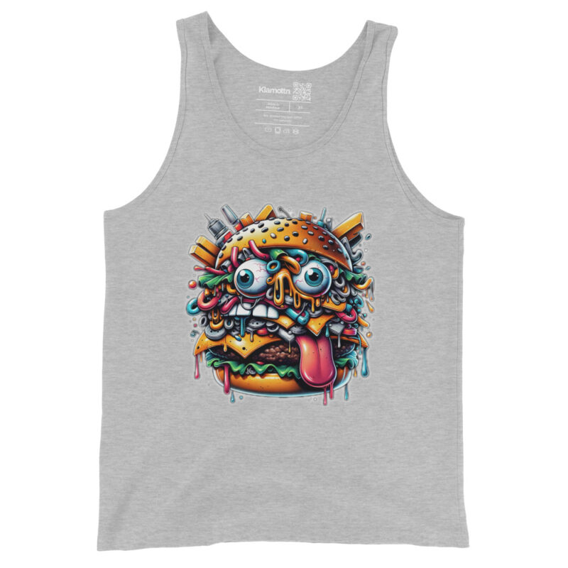Verrückter Burger Unisex-Tank-Top – Tank Tops – klamottn.de