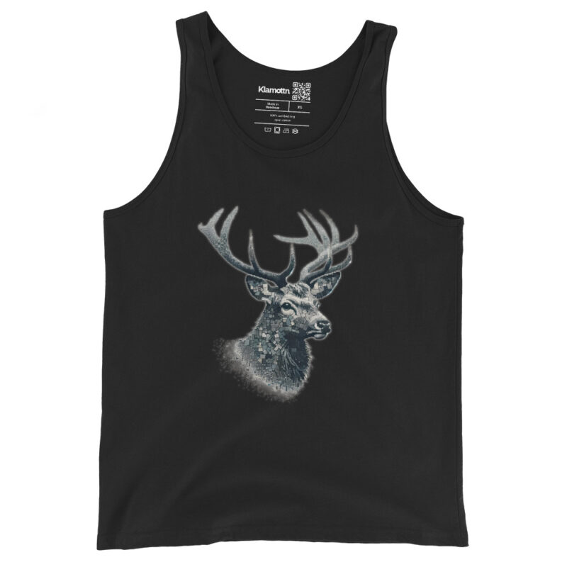 Majestätischer Hirsch im Mosaik-Stil Unisex-Tank-Top – Tank Tops – klamottn.de