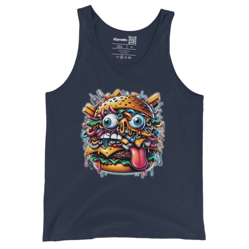 Verrückter Burger Unisex-Tank-Top – Tank Tops – klamottn.de