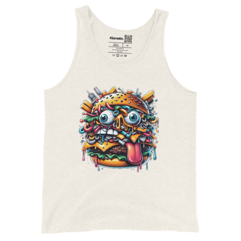 Verrückter Burger Unisex-Tank-Top – Tank Tops – klamottn.de