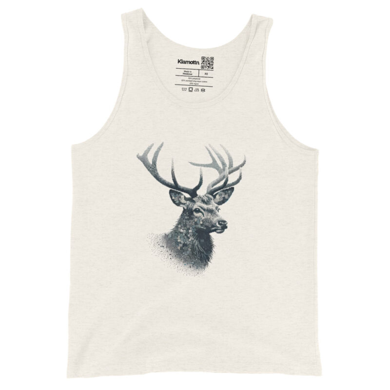 Majestätischer Hirsch im Mosaik-Stil Unisex-Tank-Top – Tank Tops – klamottn.de