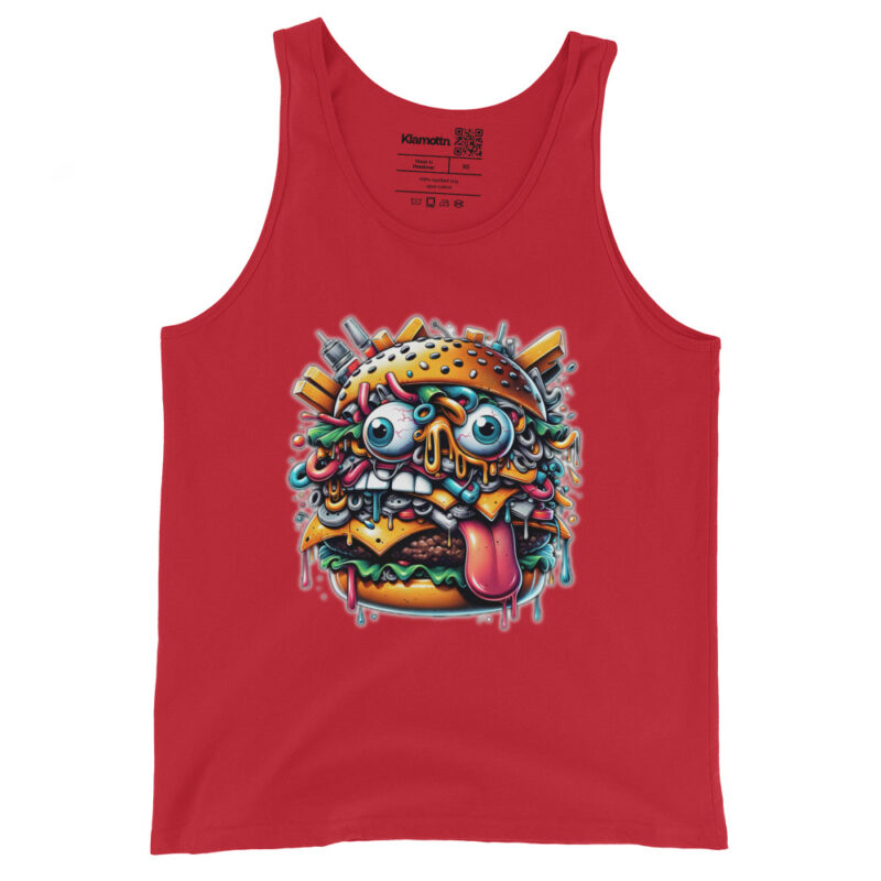 Verrückter Burger Unisex-Tank-Top – Tank Tops – klamottn.de