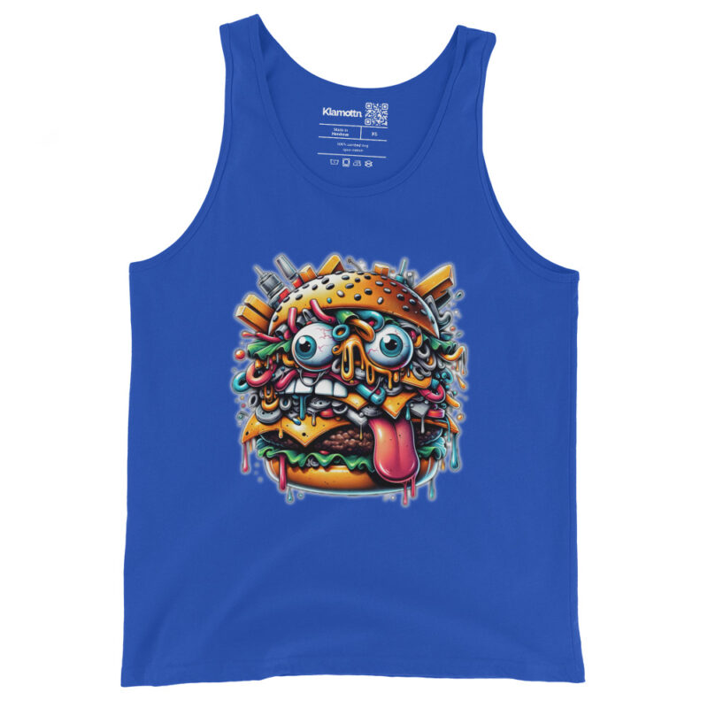 Verrückter Burger Unisex-Tank-Top – Tank Tops – klamottn.de