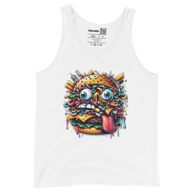 Verrückter Burger Unisex-Tank-Top – Tank Tops – klamottn.de