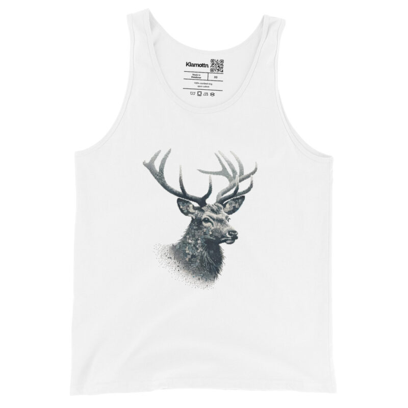 Majestätischer Hirsch im Mosaik-Stil Unisex-Tank-Top – Tank Tops – klamottn.de