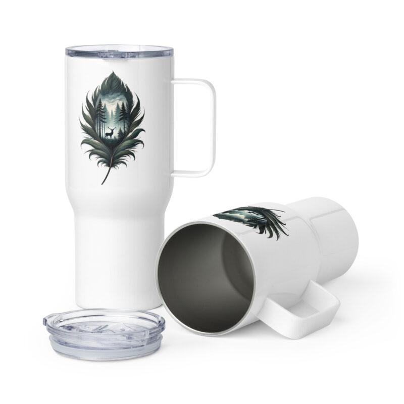 Magische Waldszene Reisebecher mit Griff – Accessoires – klamottn.de