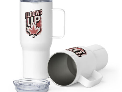 Elbows Up Reisebecher mit Griff – Accessoires – klamottn.de Elbows Up Reisebecher mit Griff – Accessoires – klamottn.de