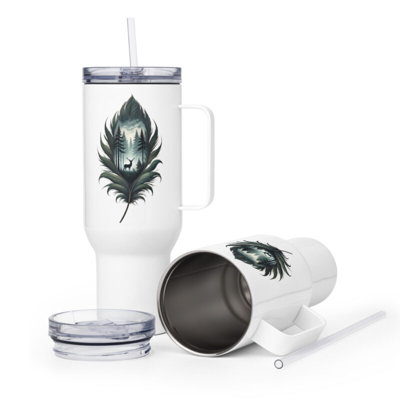 Magische Waldszene Reisebecher mit Griff – Accessoires – klamottn.de