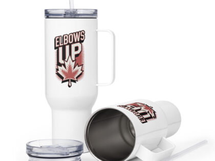 Elbows Up Reisebecher mit Griff – Accessoires – klamottn.de Elbows Up Reisebecher mit Griff – Accessoires – klamottn.de
