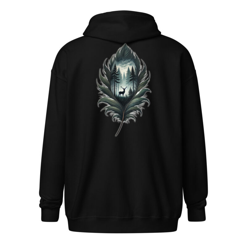 Magische Waldszene Unisex-Zip-Hoodie – Jacken – klamottn.de