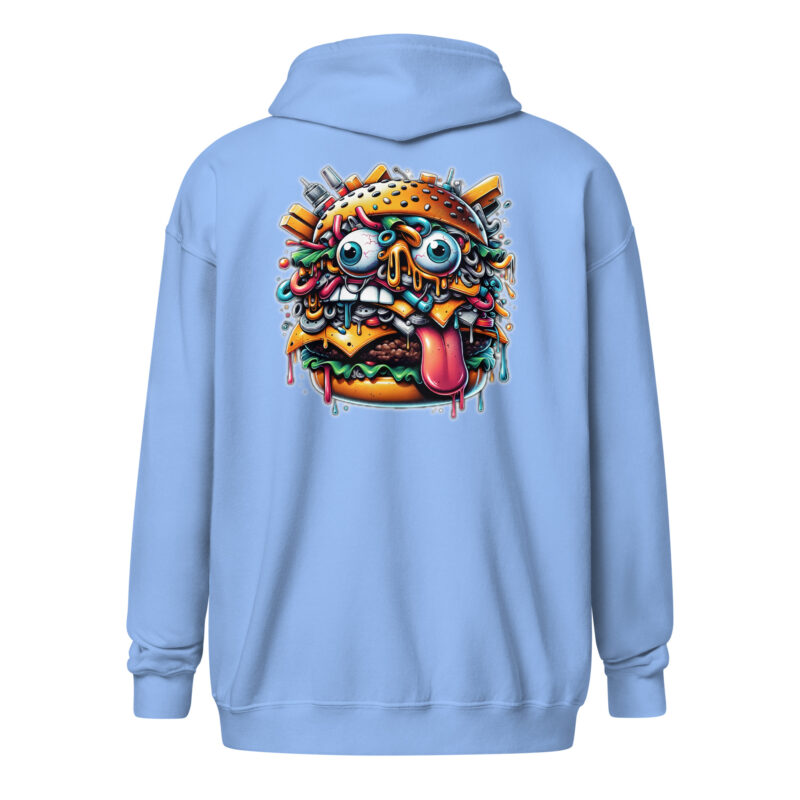 Verrückter Burger Unisex-Zip-Hoodie – Jacken – klamottn.de