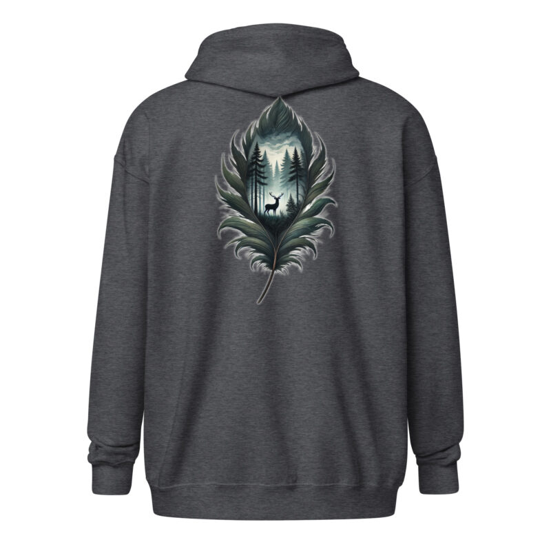Magische Waldszene Unisex-Zip-Hoodie – Jacken – klamottn.de