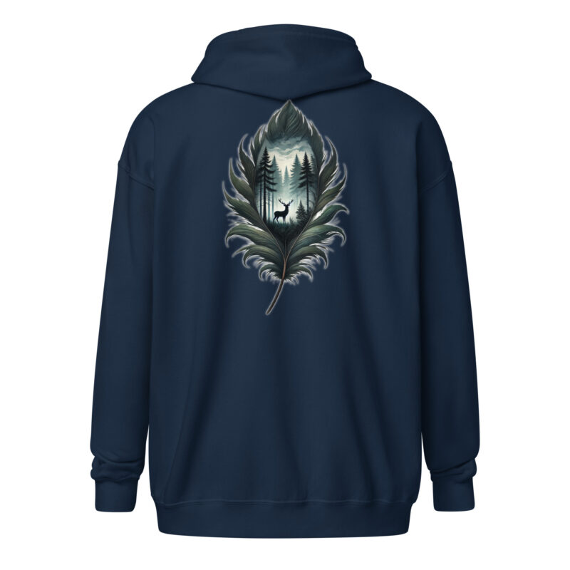 Magische Waldszene Unisex-Zip-Hoodie – Jacken – klamottn.de