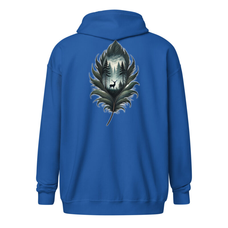 Magische Waldszene Unisex-Zip-Hoodie – Jacken – klamottn.de