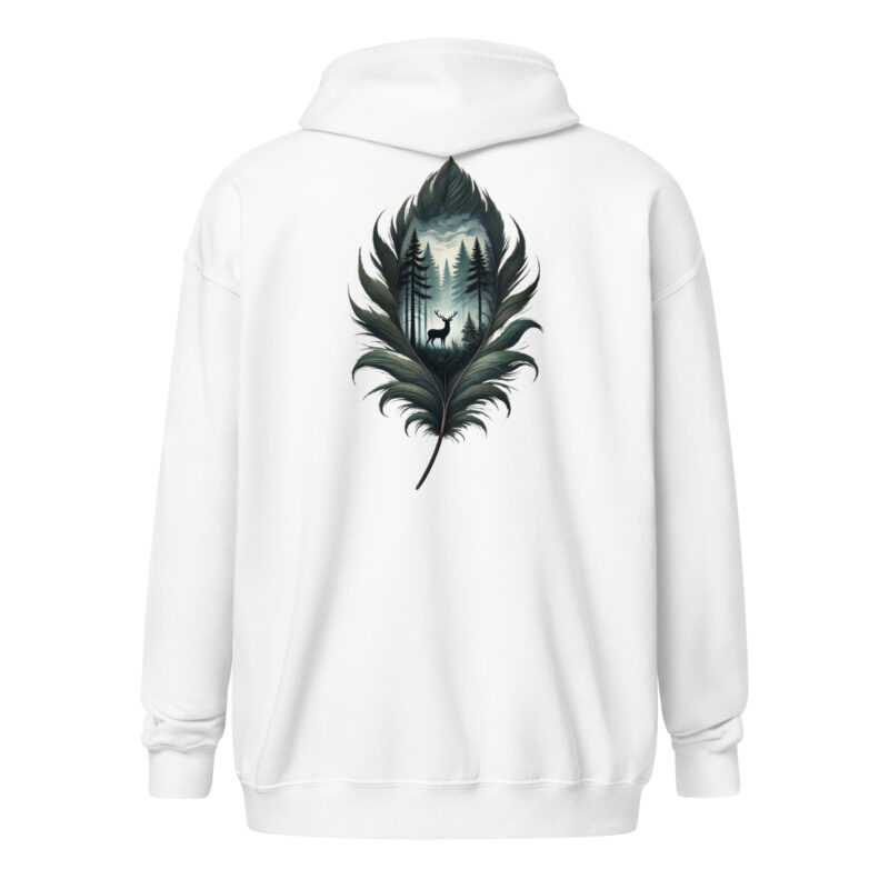 Magische Waldszene Unisex-Zip-Hoodie – Jacken – klamottn.de
