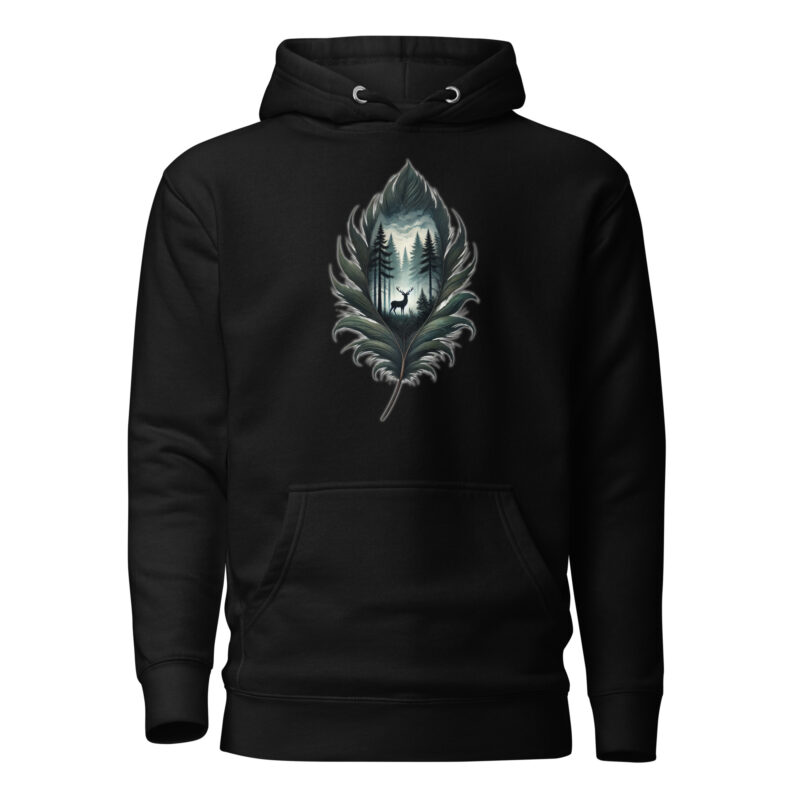 Magische Waldszene Unisex-Hoodie