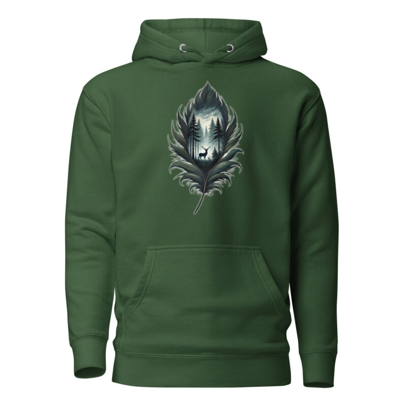 Magische Waldszene Unisex-Hoodie