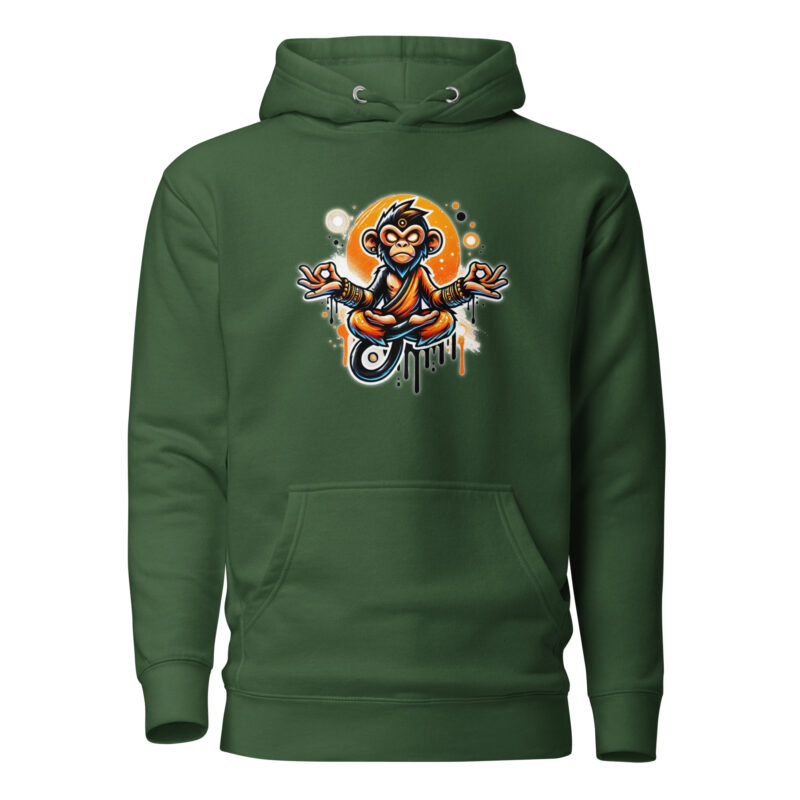 Meditierender Affe Unisex-Hoodie – Hoodies – klamottn.de