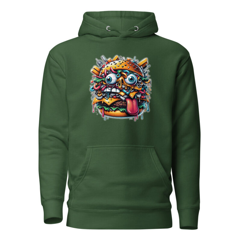 Verrückter Burger Unisex-Hoodie – Hoodies – klamottn.de