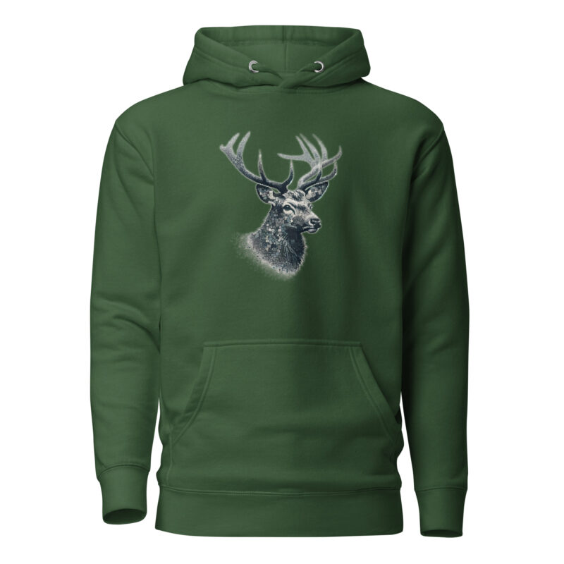 Majestätischer Hirsch im Mosaik-Stil Unisex-Hoodie – Hoodies – klamottn.de