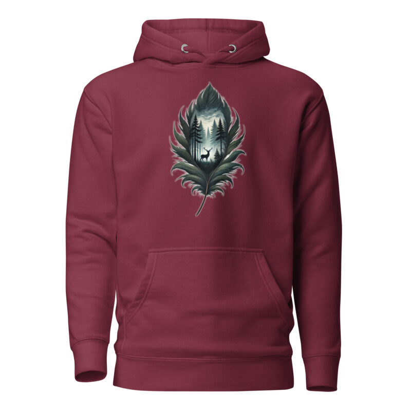 Magische Waldszene Unisex-Hoodie